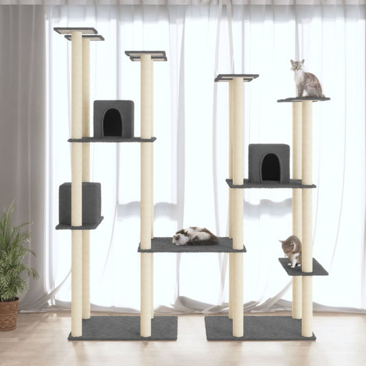 Albero Per Gatti Con Tiragraffi In Sisal 174 Cm