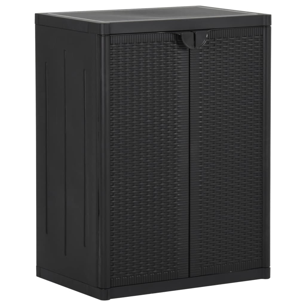 Armadio Da Giardino 65X45X172 Cm In Pp Aspetto Legno