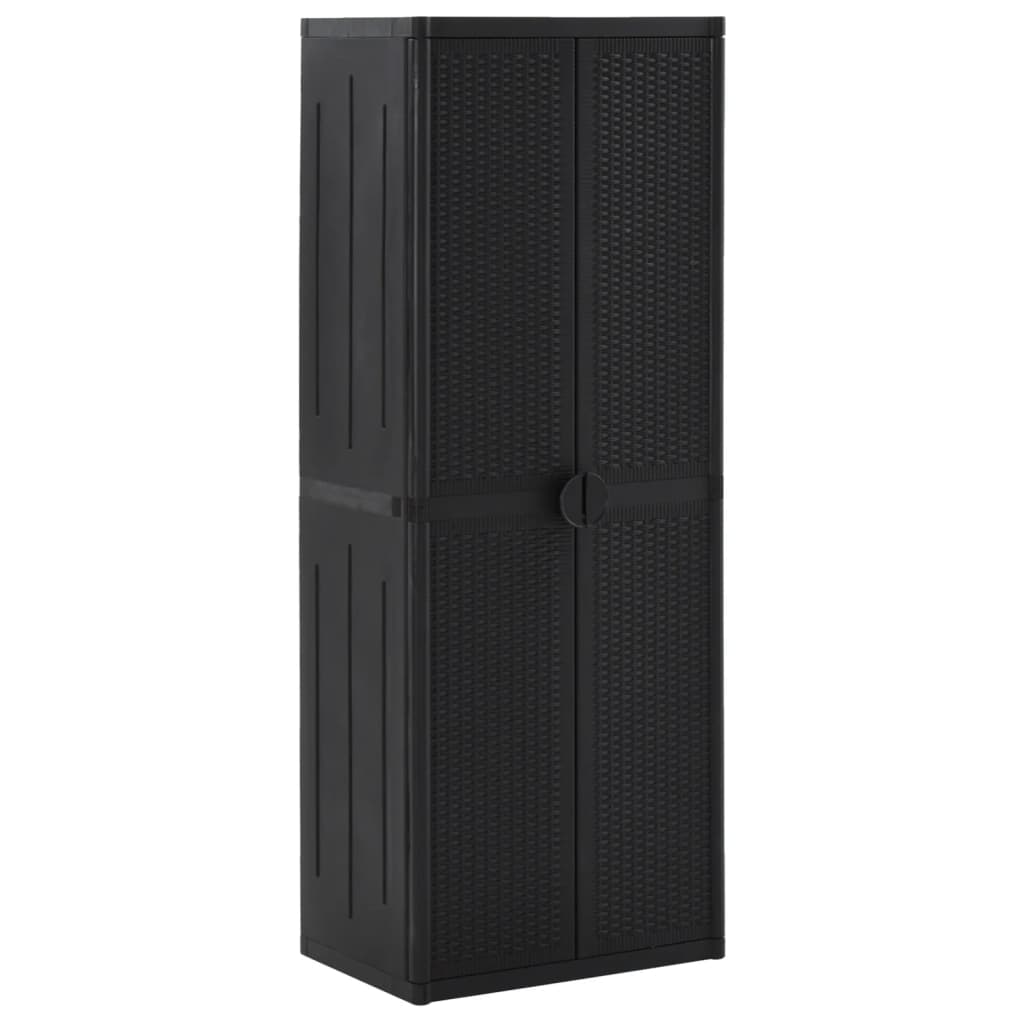 Armadio Da Giardino 65X45X172 Cm In Pp Aspetto Legno