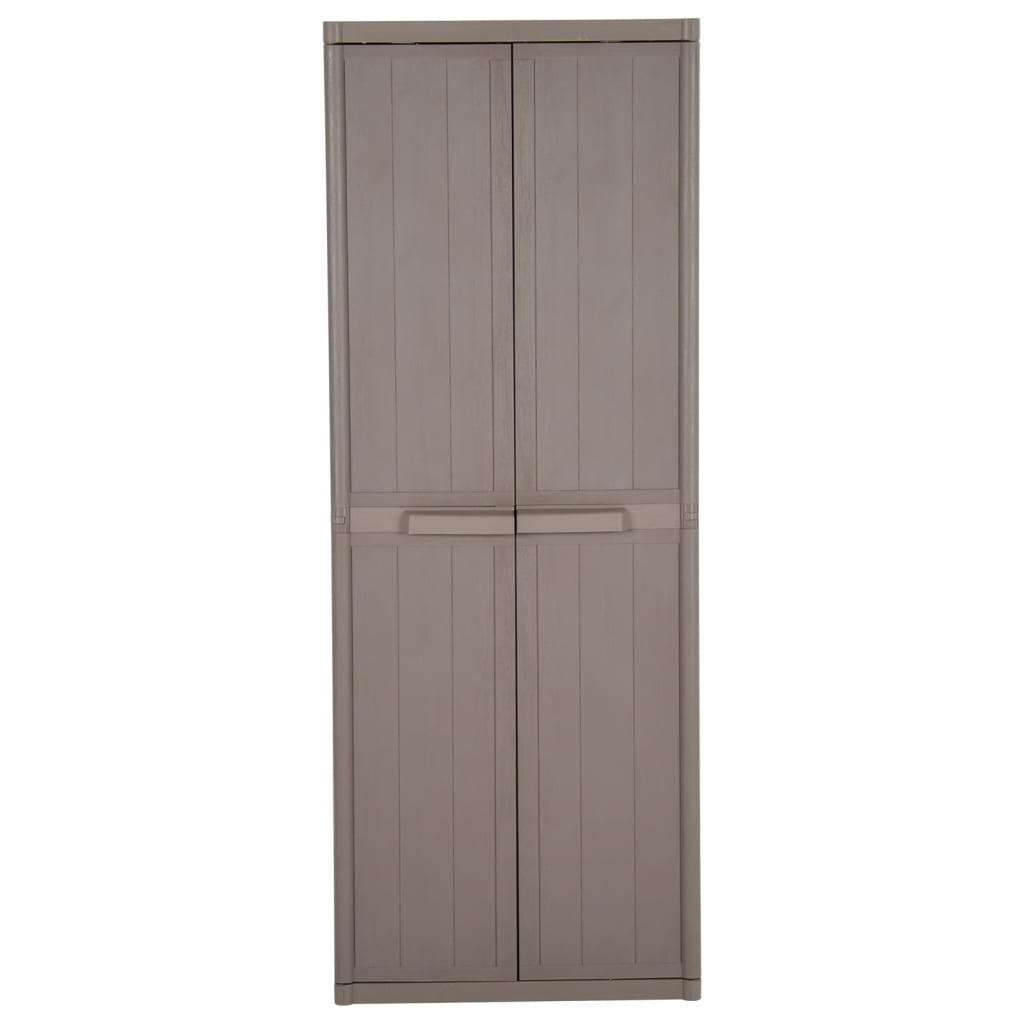 Armadio Da Giardino 65X45X172 Cm In Pp Aspetto Legno
