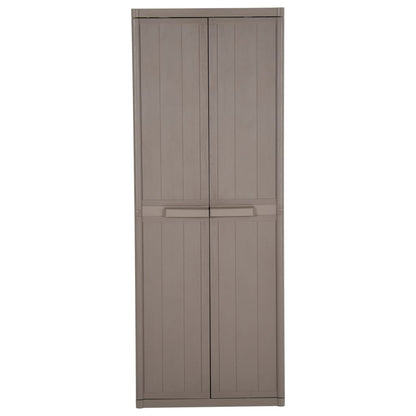 Armadio Da Giardino 65X45X172 Cm In Pp Aspetto Legno