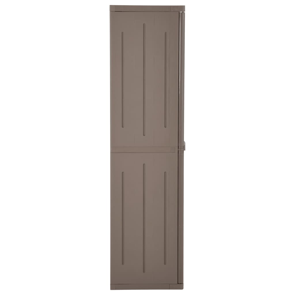 Armadio Da Giardino 65X45X172 Cm In Pp Aspetto Legno