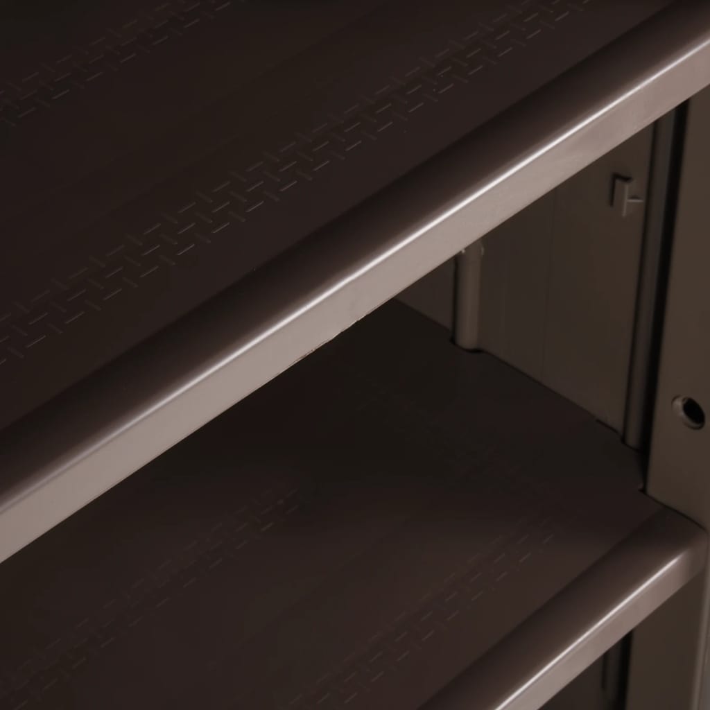 Armadio Da Giardino 65X45X172 Cm In Pp Aspetto Legno