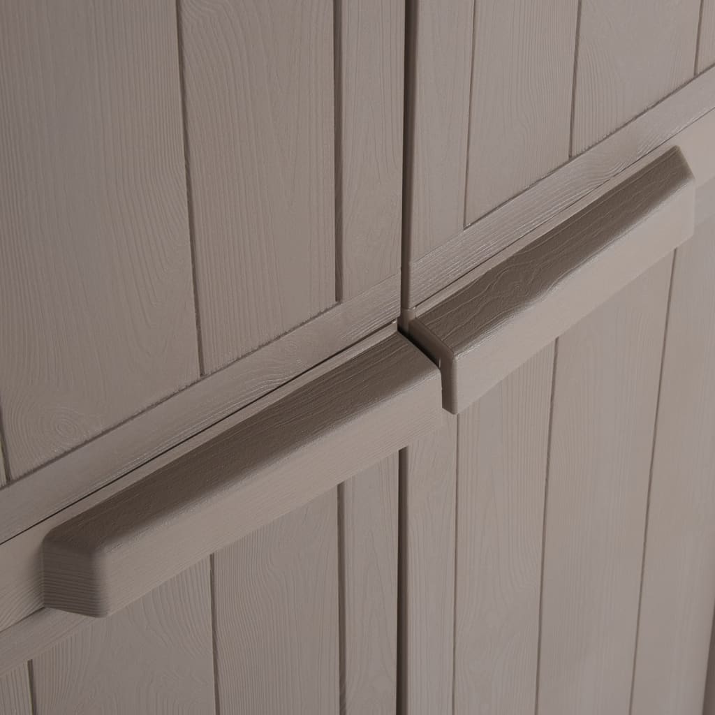 Armadio Da Giardino 65X45X172 Cm In Pp Aspetto Legno