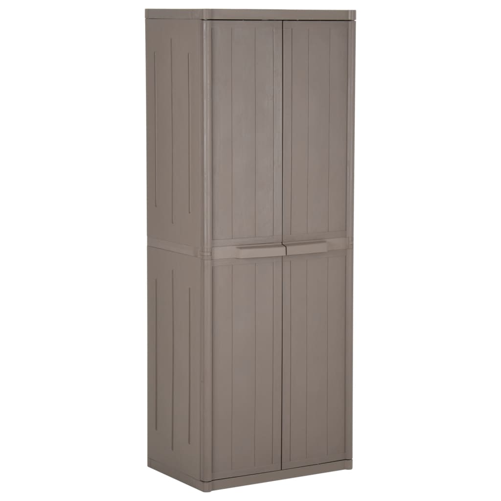 Armadio Da Giardino 65X45X172 Cm In Pp Aspetto Legno