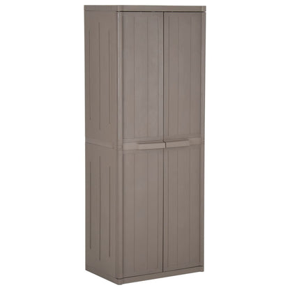 Armadio Da Giardino 65X45X172 Cm In Pp Aspetto Legno