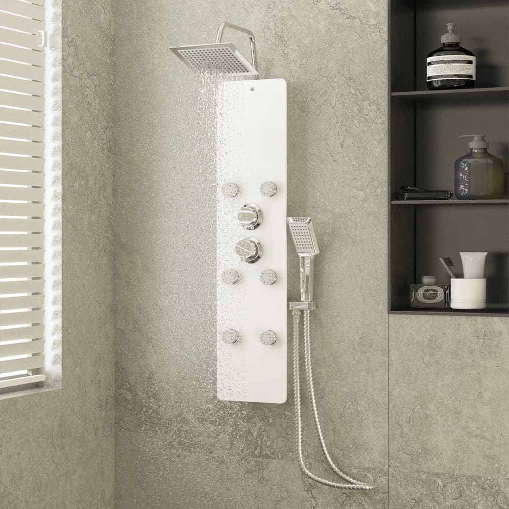 Pannello Doccia In Vetro 25X47,5X130 Cm