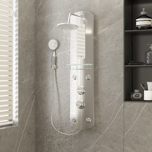 Pannello Doccia 25X43X110 Cm Argento