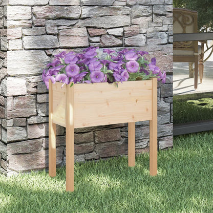 Fioriere Da Giardino 2 Pz Bianche 70X31X70 Cm In Legno Di Pino