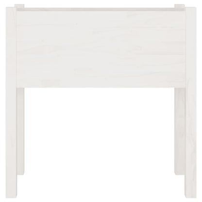 Fioriere Da Giardino 2 Pz Bianche 70X31X70 Cm In Legno Di Pino