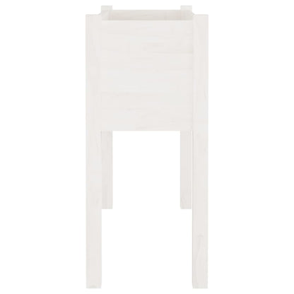 Fioriere Da Giardino 2 Pz Bianche 70X31X70 Cm In Legno Di Pino