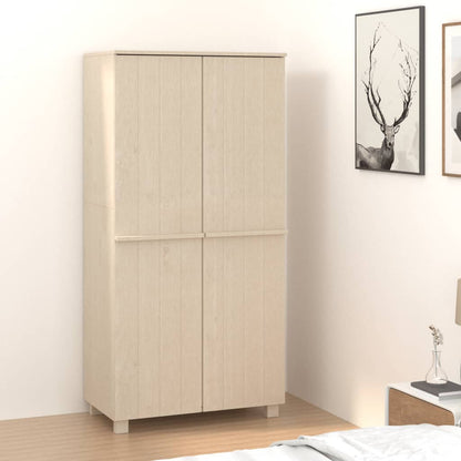 Armadio Hamar 89X50X180 Cm Legno Massello Di Pino
