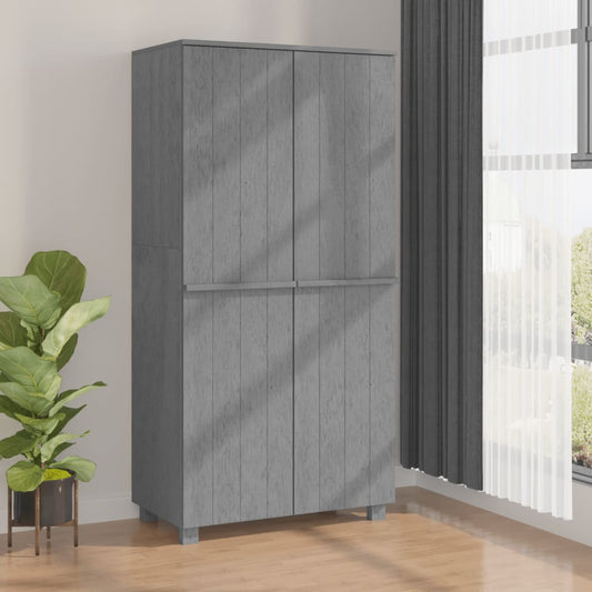 Armadio Hamar 89X50X180 Cm Legno Massello Di Pino