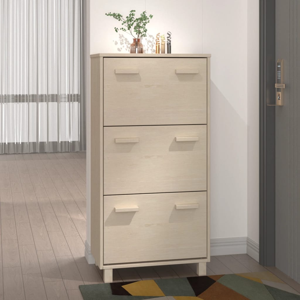 Scarpiera Hamar 59,5X35X117 Cm In Legno Di Pino