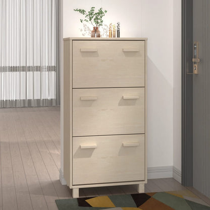 Scarpiera Hamar 59,5X35X117 Cm In Legno Di Pino