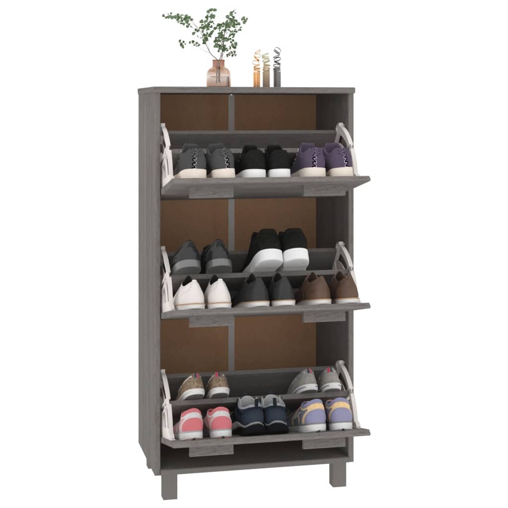 Scarpiera Hamar 59,5X35X117 Cm In Legno Di Pino