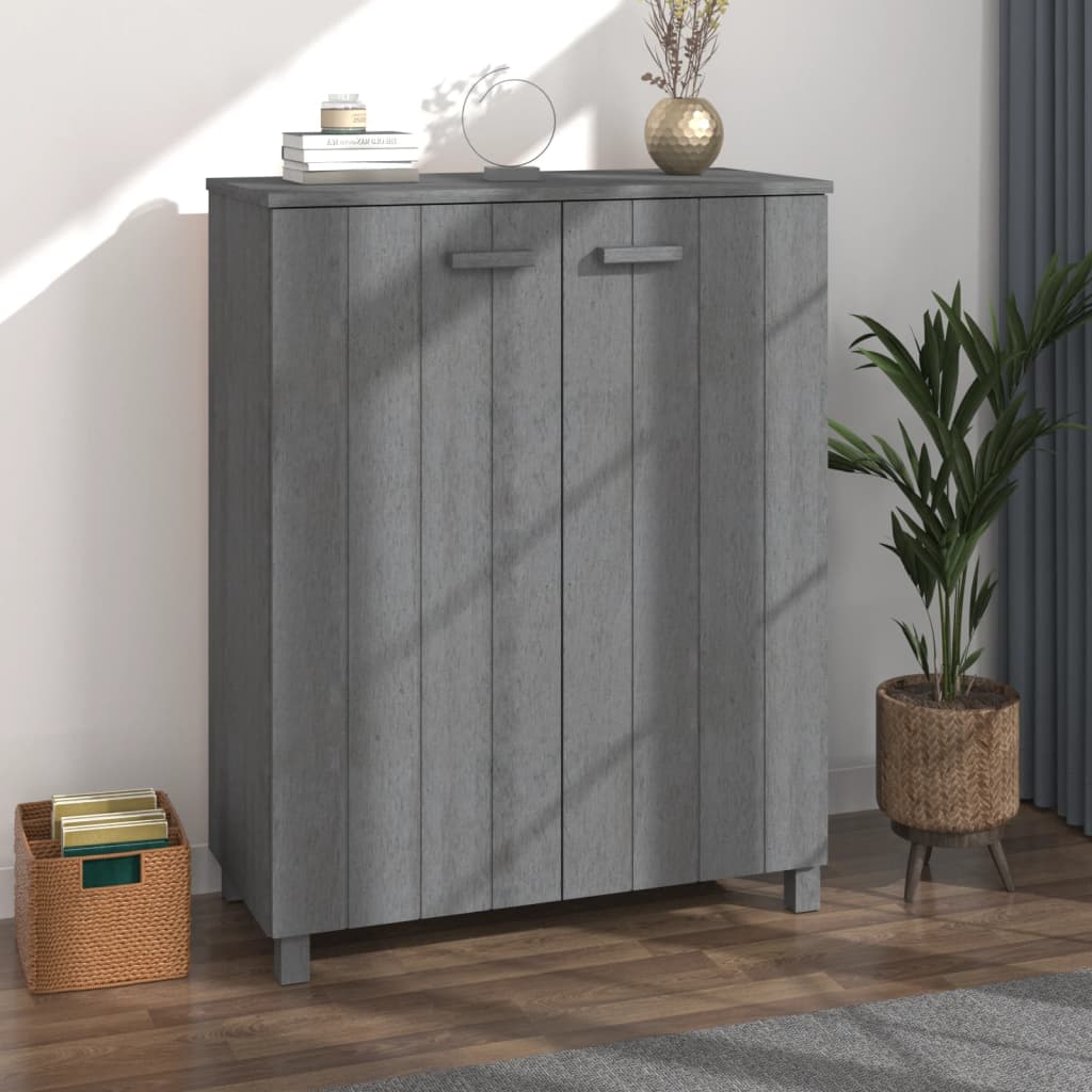 Scarpiera Hamar Bianca 85X40X108 Cm In Legno Massello Di Pino