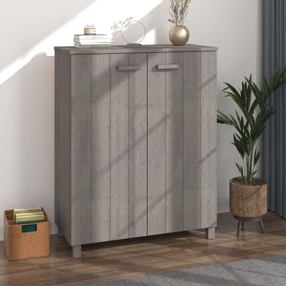 Scarpiera Hamar Bianca 85X40X108 Cm In Legno Massello Di Pino