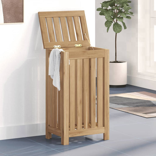 Cesto Del Bucato In Legno Massello Di Teak