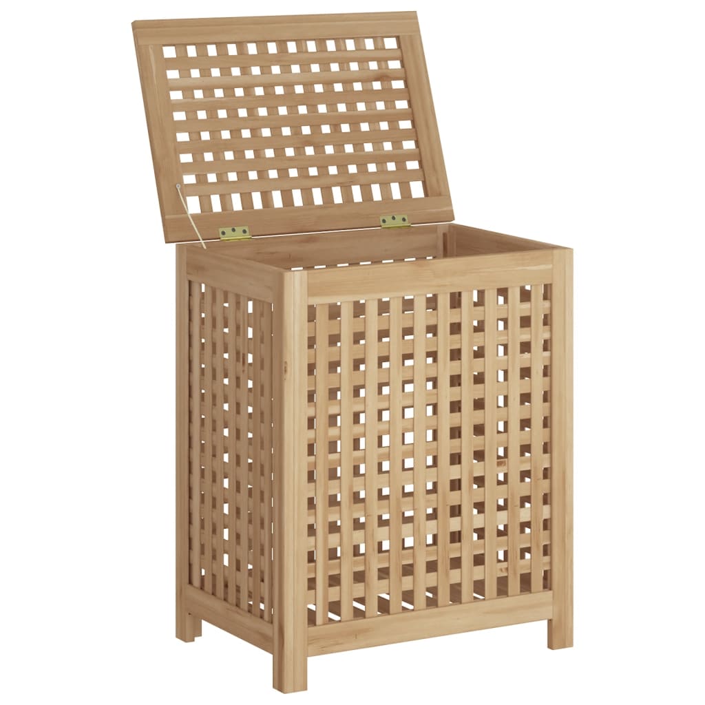 Cesto Del Bucato In Legno Massello Di Teak