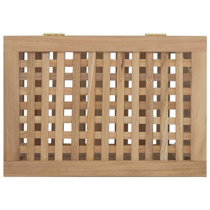 Cesto Del Bucato In Legno Massello Di Teak