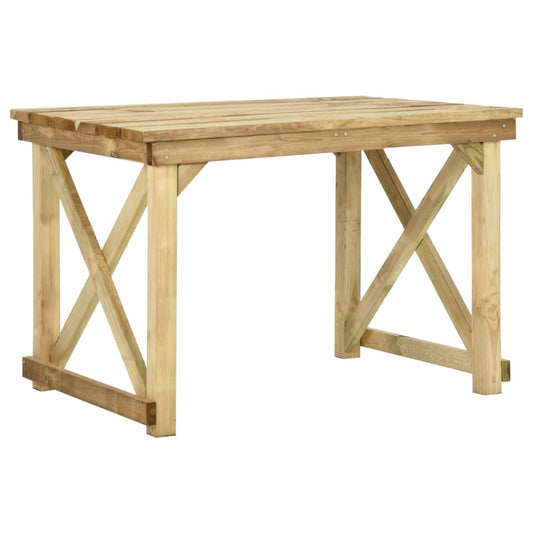 Tavolo Da Giardino Legno Di Pino Impregnato