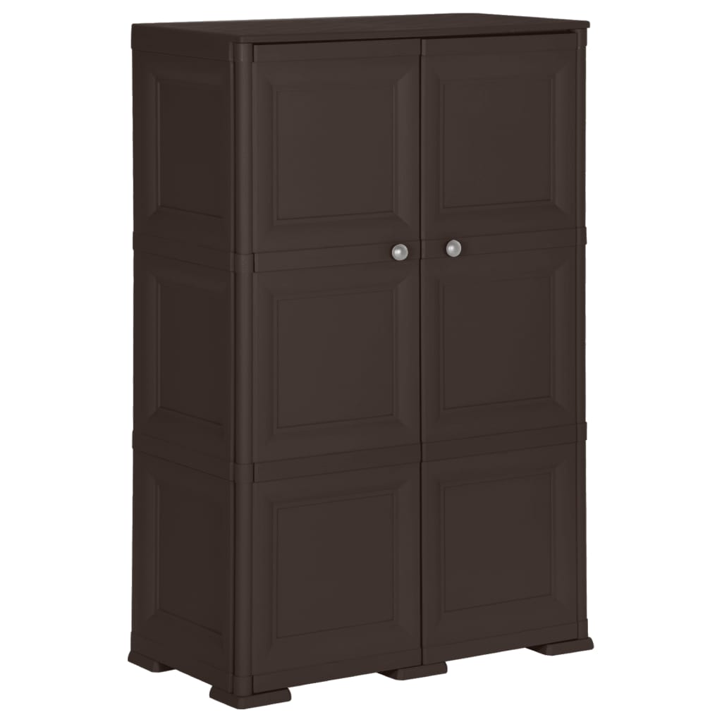 Armadietto In Plastica 40X43X85,5Cm Effetto Legno Angora