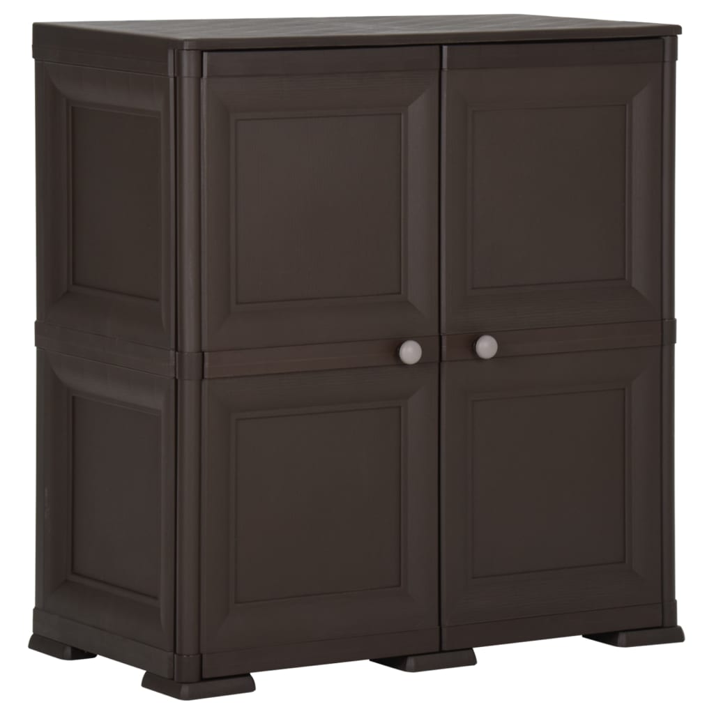 Armadietto In Plastica 40X43X85,5Cm Effetto Legno Angora
