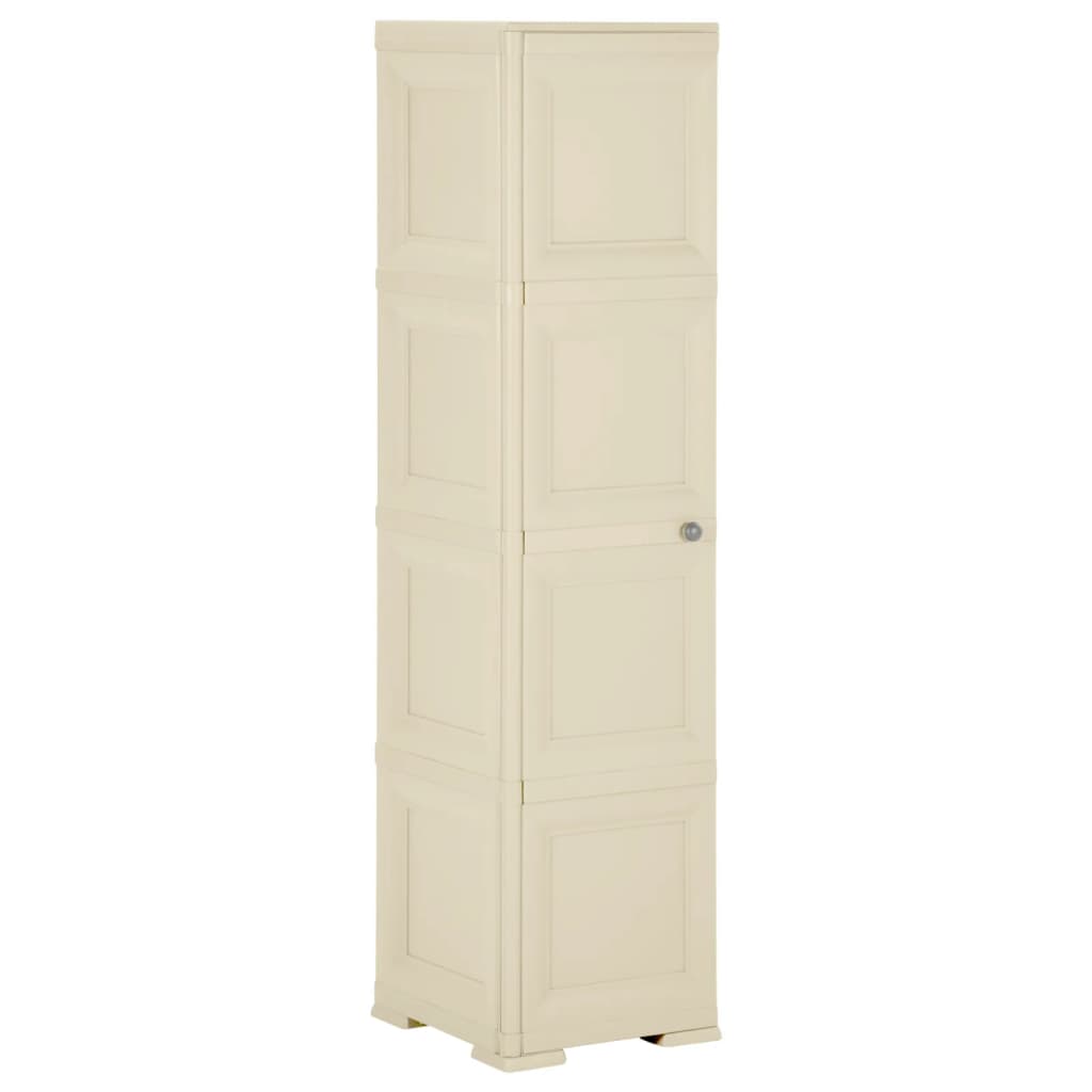 Armadietto In Plastica 40X43X85,5Cm Effetto Legno Angora