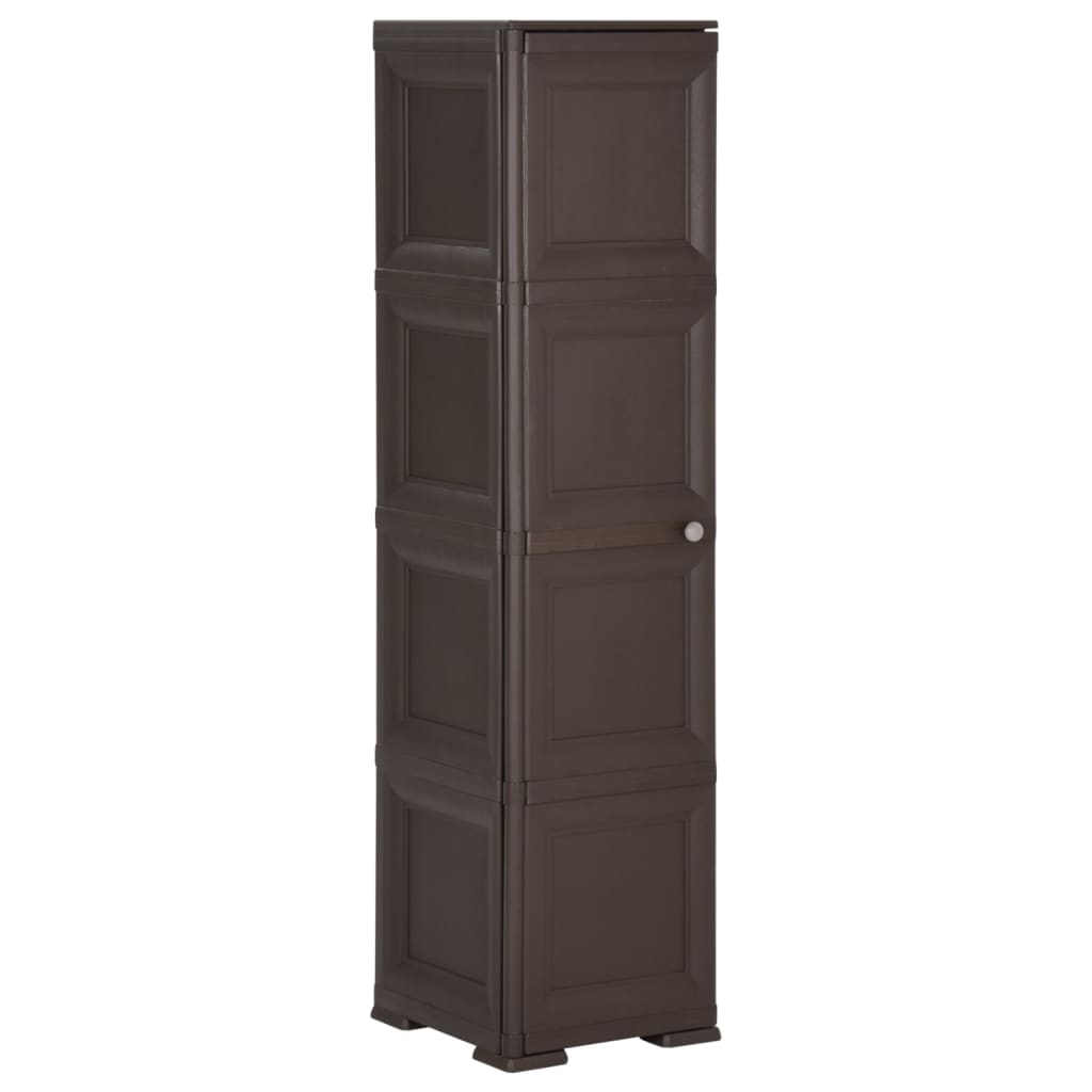 Armadietto In Plastica 40X43X85,5Cm Effetto Legno Angora