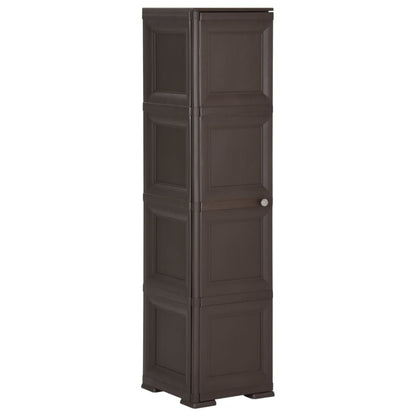 Armadietto In Plastica 40X43X85,5Cm Effetto Legno Angora