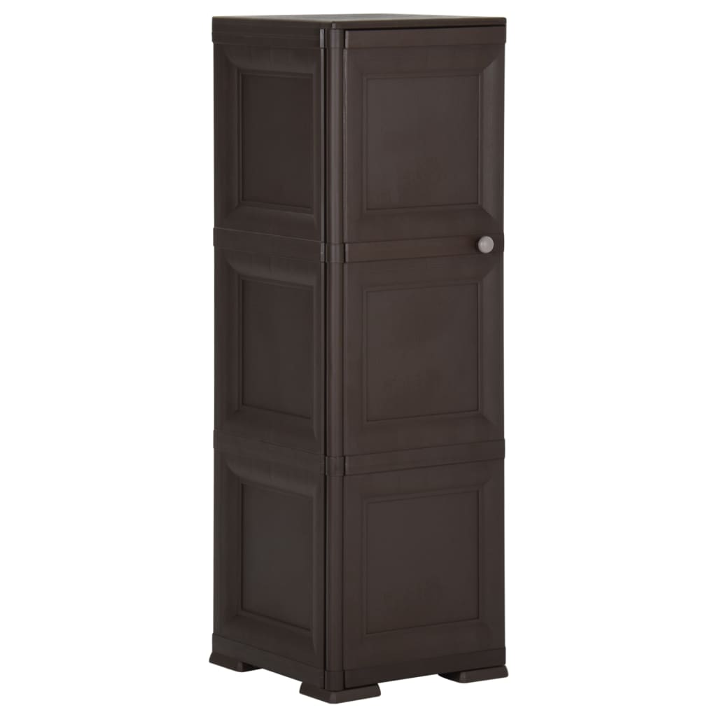 Armadietto In Plastica 40X43X85,5Cm Effetto Legno Angora