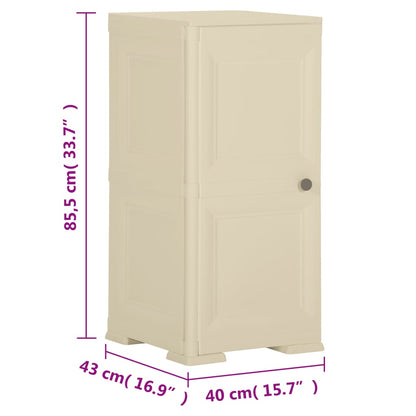 Armadietto In Plastica 40X43X85,5Cm Effetto Legno Angora