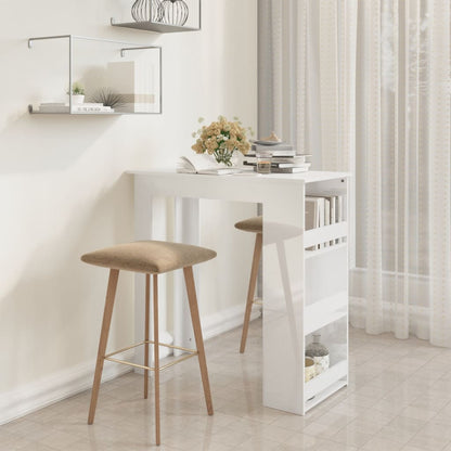 Tavolino Da Bar Con Ripiani Marrone Rovere 102X50X103,5 Cm