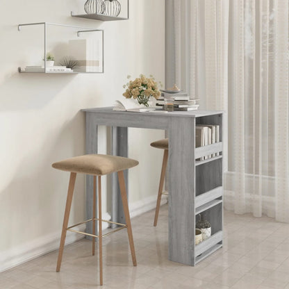 Tavolino Da Bar Con Ripiani Marrone Rovere 102X50X103,5 Cm