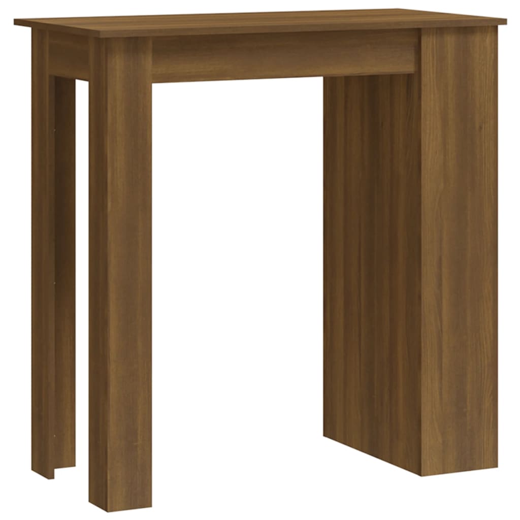 Tavolino Da Bar Con Ripiani Marrone Rovere 102X50X103,5 Cm
