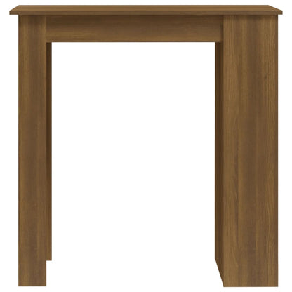 Tavolino Da Bar Con Ripiani Marrone Rovere 102X50X103,5 Cm