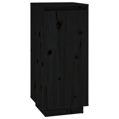 Scarpiera Nera 35X35X80 Cm In Legno Massello Di Pino
