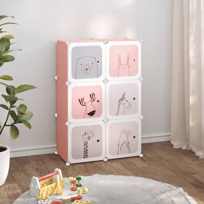 Scaffale Portaoggetti Per Bambini Con 12 Cubi In Pp