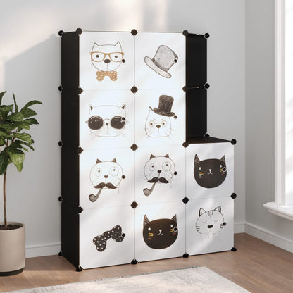 Scaffale Portaoggetti Per Bambini Con 12 Cubi In Pp