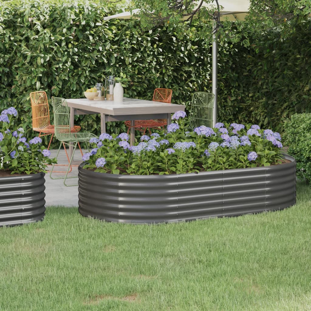 Letto Da Giardino In Acciaio A Polvere