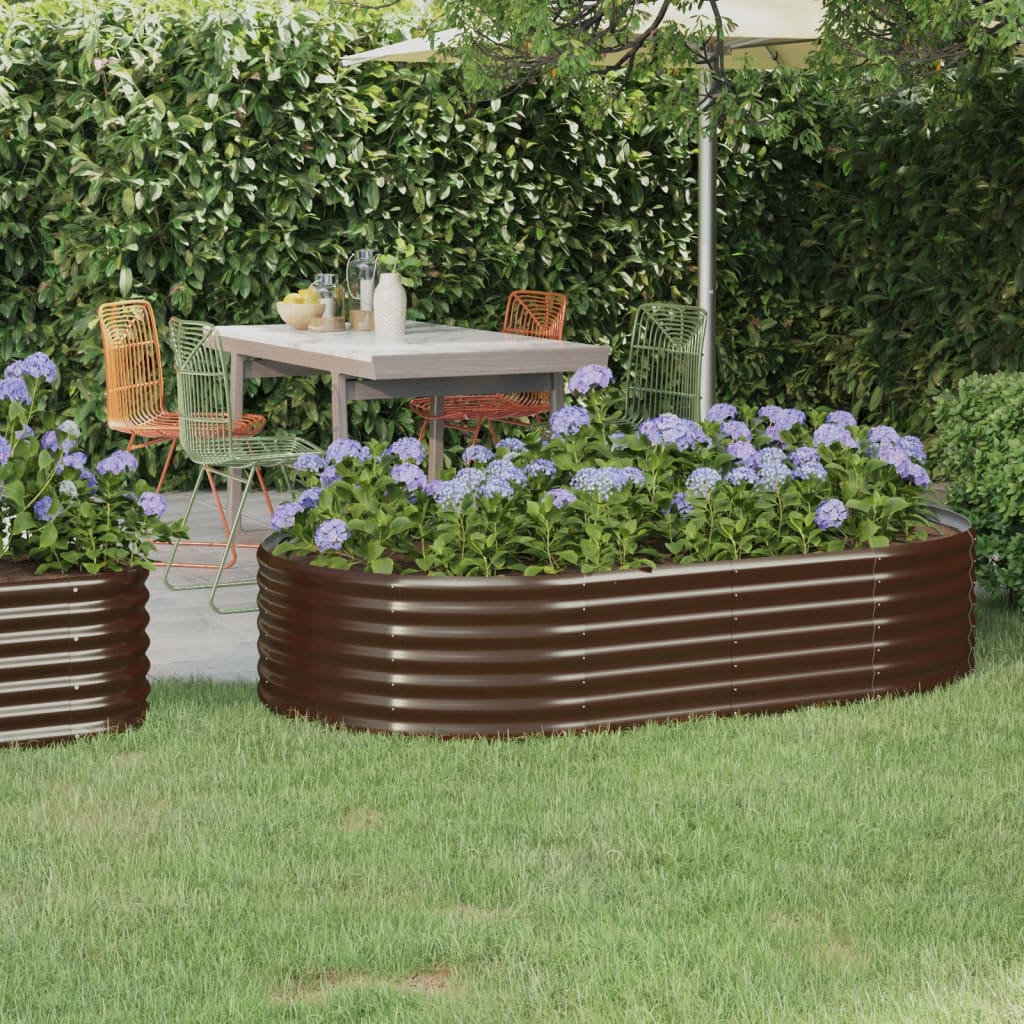 Letto Da Giardino In Acciaio A Polvere