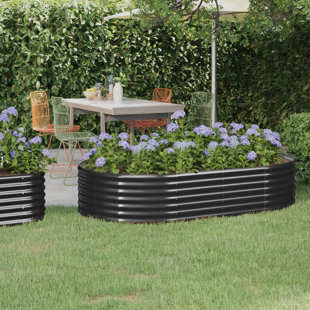 Letto Da Giardino In Acciaio A Polvere