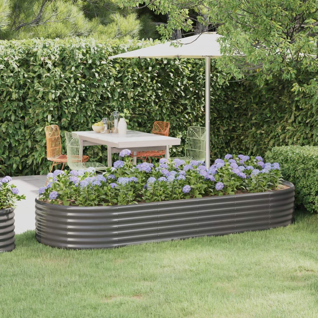 Letto Da Giardino In Acciaio A Polvere