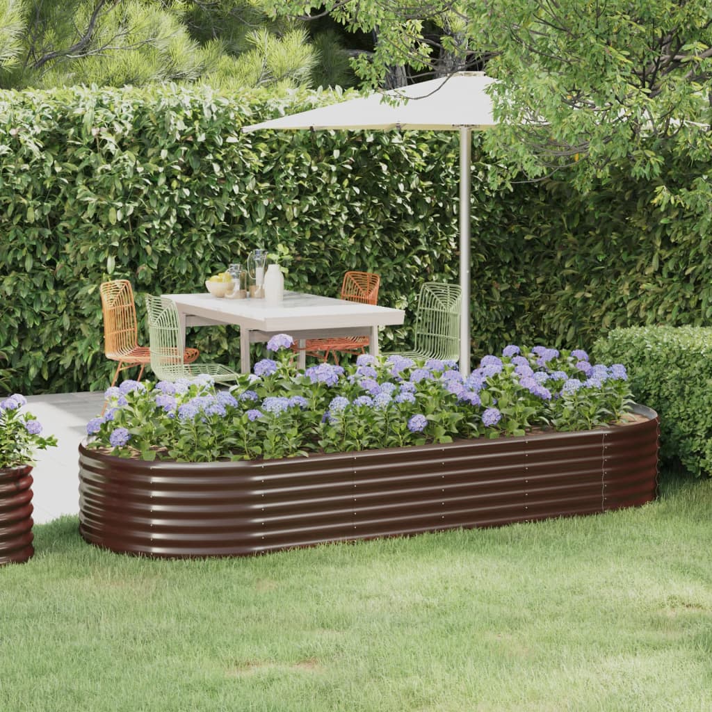 Letto Da Giardino In Acciaio A Polvere