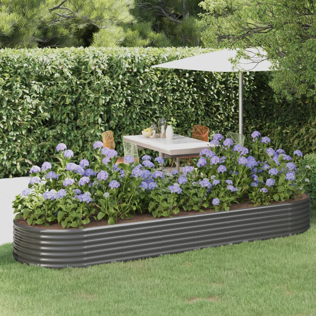Letto Da Giardino In Acciaio A Polvere