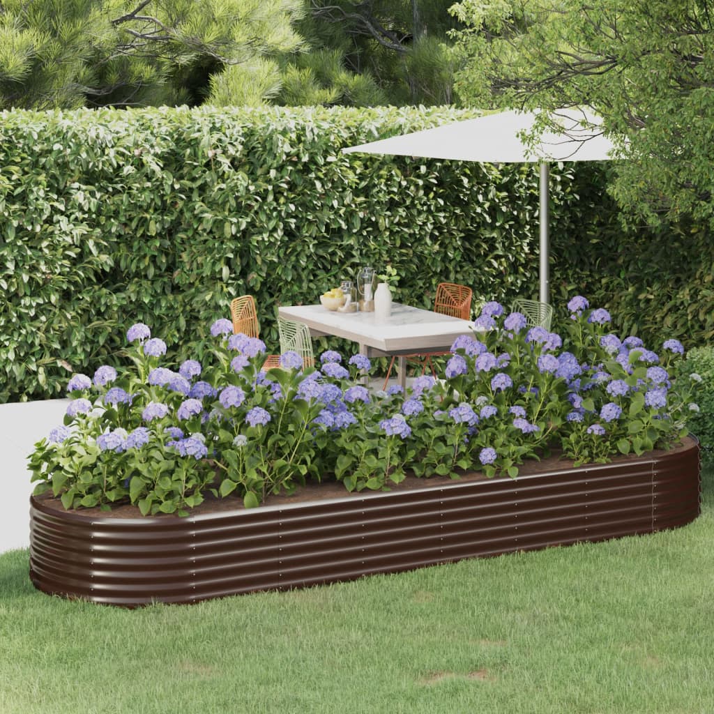 Letto Da Giardino In Acciaio A Polvere