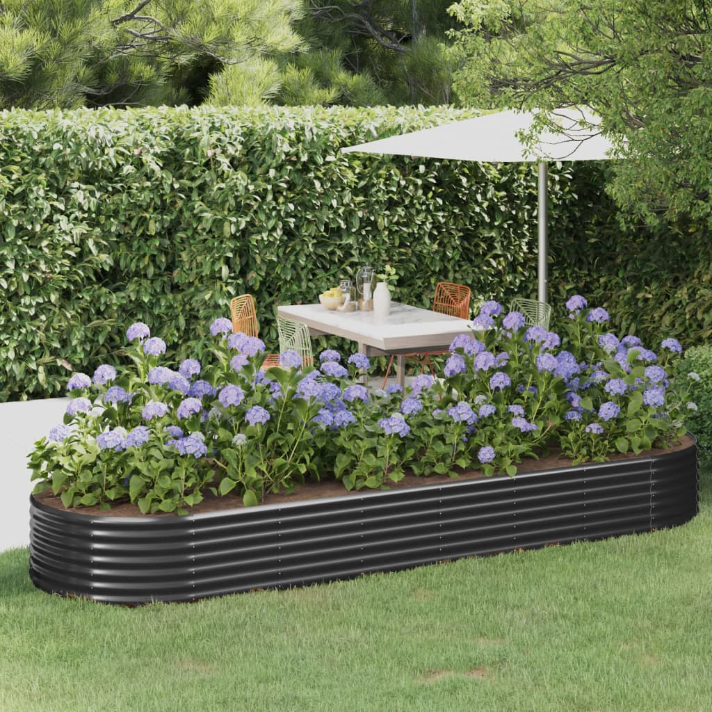 Letto Da Giardino In Acciaio A Polvere
