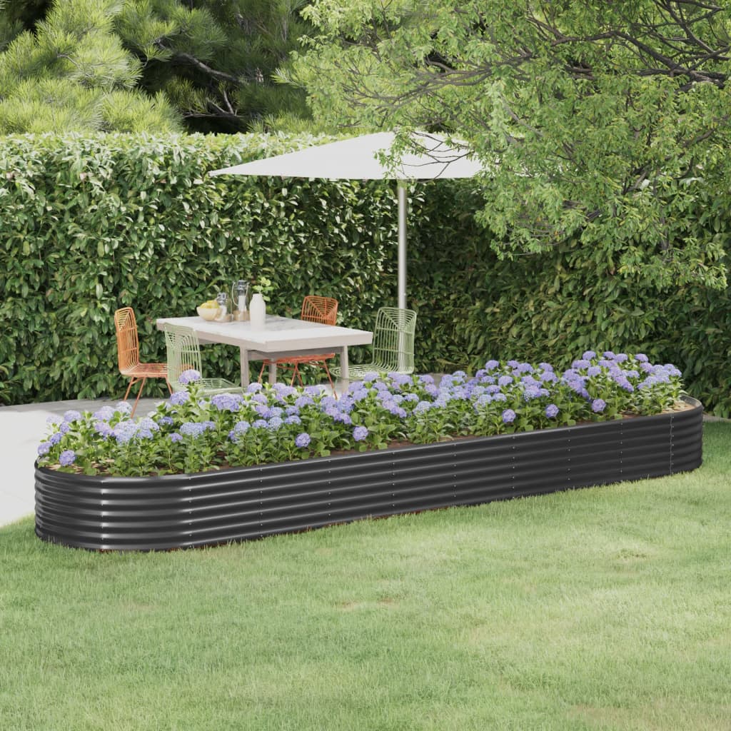 Letto Da Giardino In Acciaio A Polvere