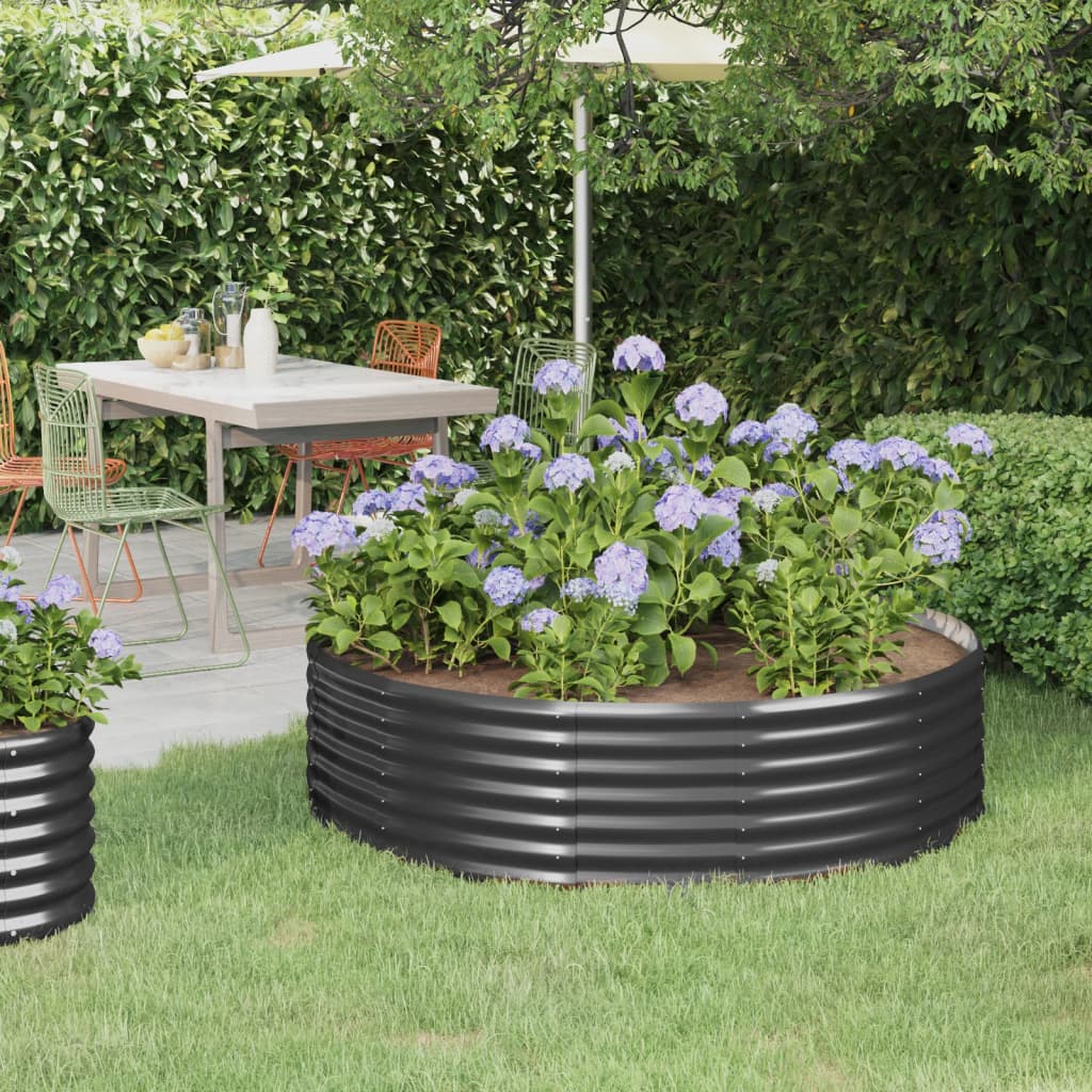 Letto Da Giardino In Acciaio A Polvere